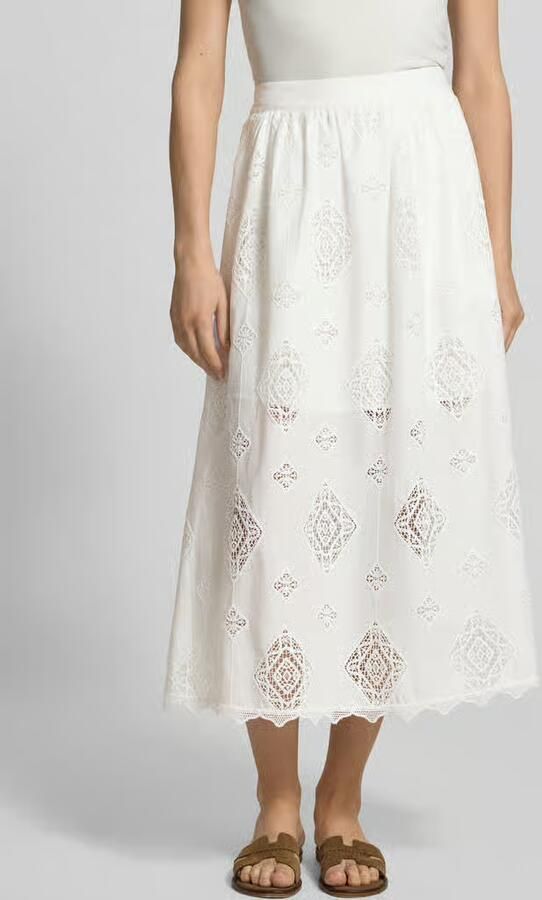 BA&SH Midirok van viscose met ajourwerk model 'MONA' - Foto 3