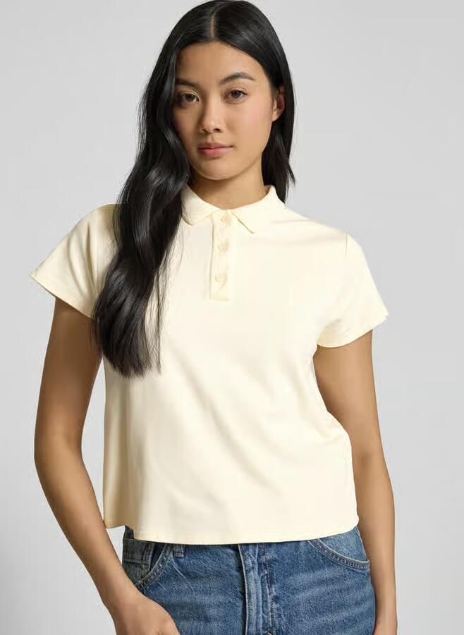 BA&SH Poloshirt met korte knoopsluiting