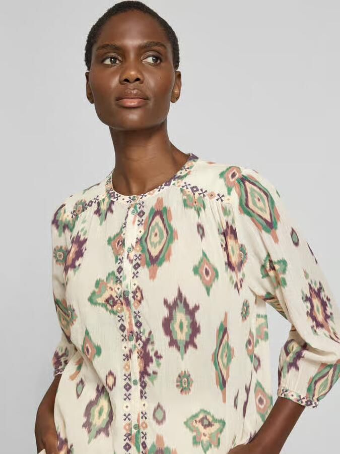 BA&SH regular fit blouse met 3 4-mouw model 'ODELIE'