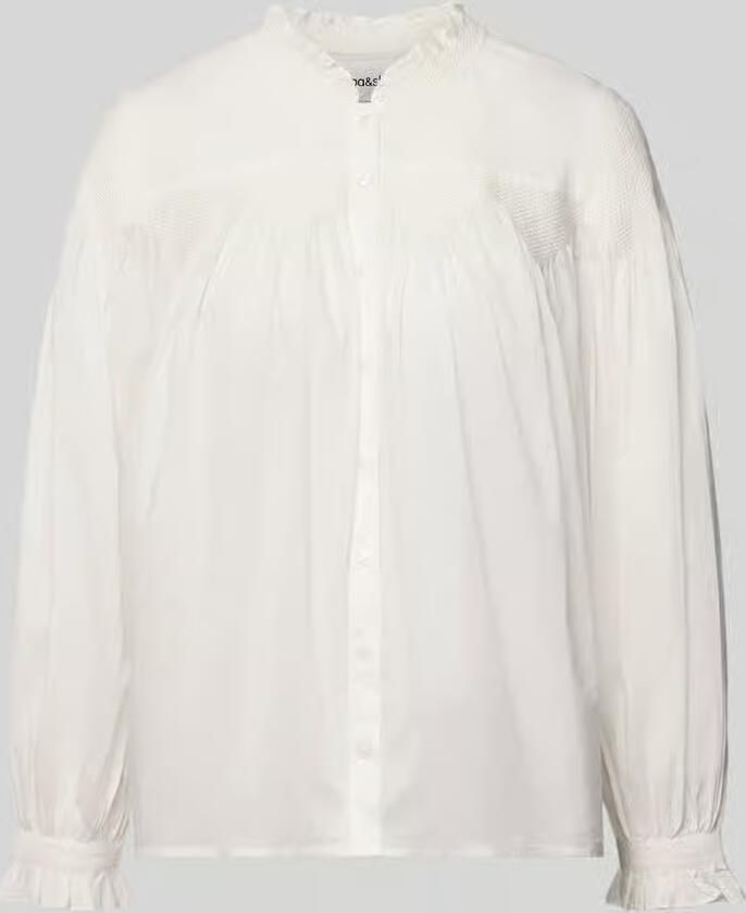 BA&SH regular fit blouse met opstaande kraag model 'TONIA'