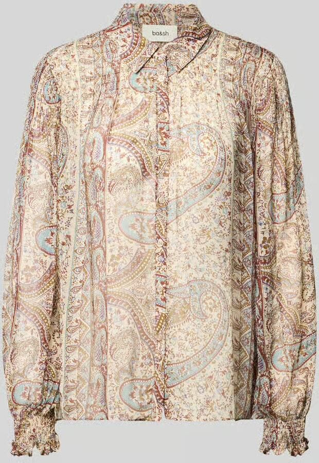 BA&SH Regular fit blouse van pure viscose model 'Cleo'