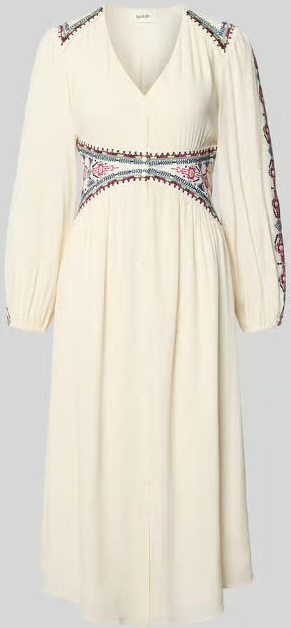 BA&SH regular fit midi-jurk van 100% viscose model 'Tina' - Foto 2