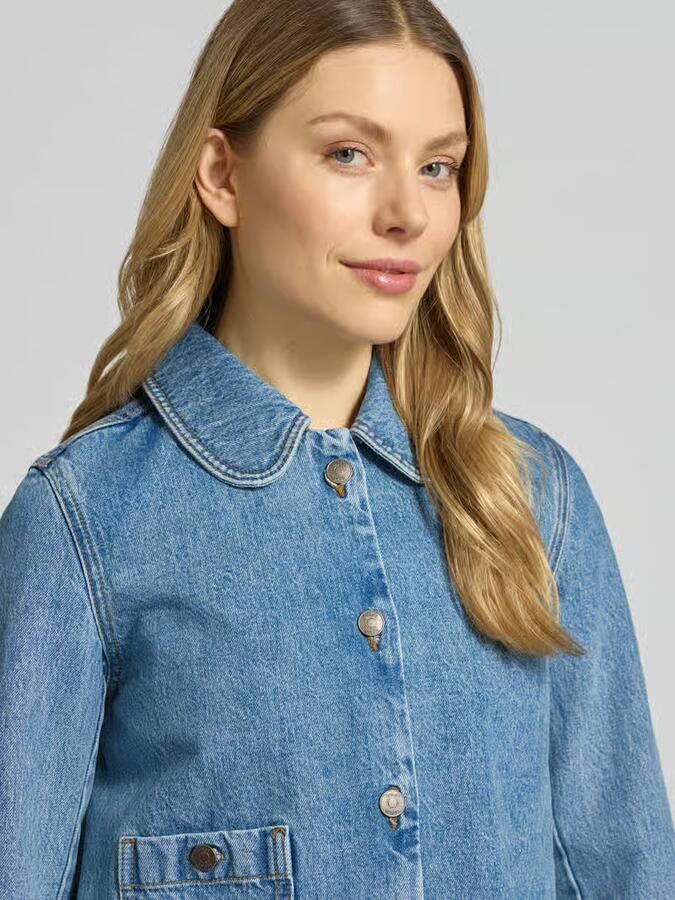 BA&SH regular fit spijkerjack in denimlook