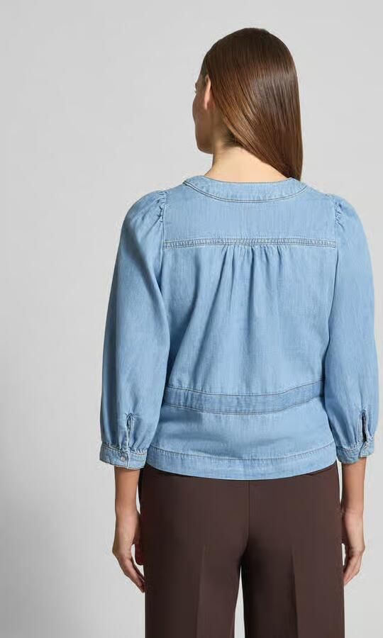 BA&SH Relaxed fit blouse in denimlook model 'Lavina'