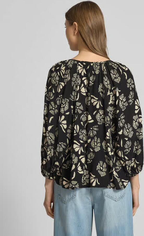 BA&SH Relaxed fit blouse met 3 4-mouwen model 'AURA' - Foto 4