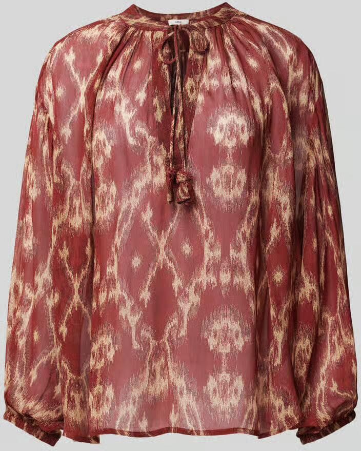 BA&SH Relaxed fit blouse met druppelvormige hals model 'MENAELLE' - Foto 2