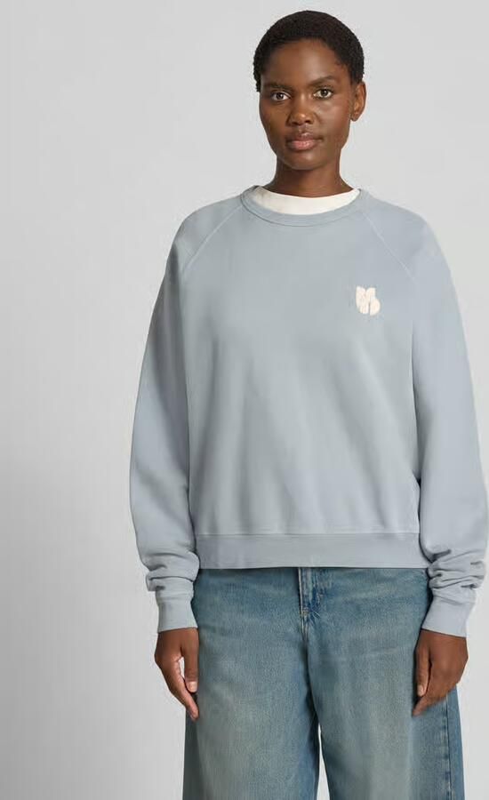 BA&SH relaxed fit sweatshirt van 100% katoen met statementprint - Foto 2