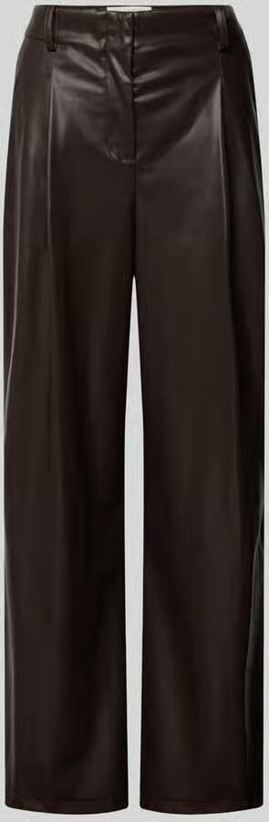 BA&SH Stoffen broek in leerlook - Foto 2