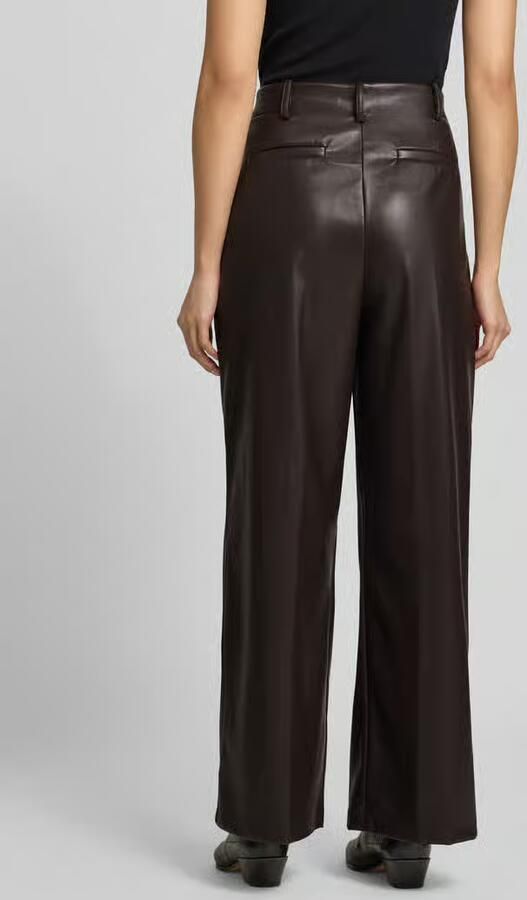 BA&SH Stoffen broek in leerlook - Foto 3