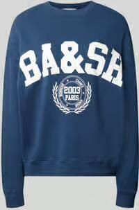 BA&SH Sweatshirt met labelprint model 'BENJAMIN'