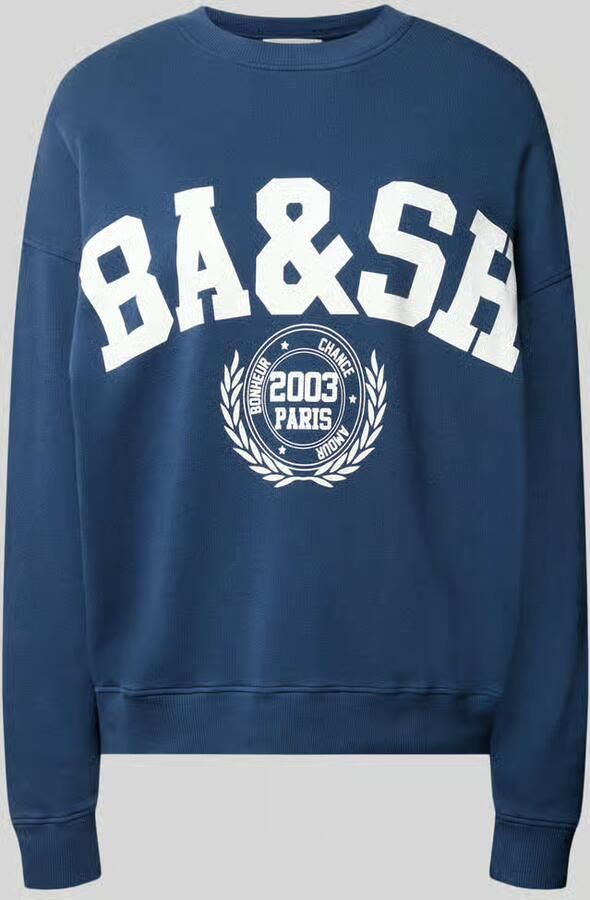 BA&SH Sweatshirt met labelprint model 'BENJAMIN' - Foto 2