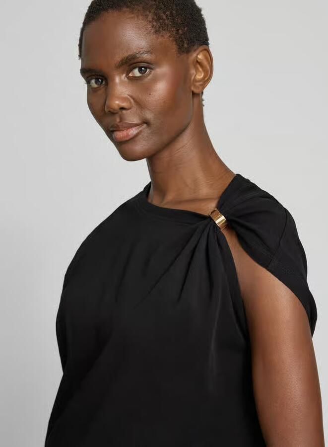 BA&SH T-shirt in one-shoulder-look model 'ALLIA'