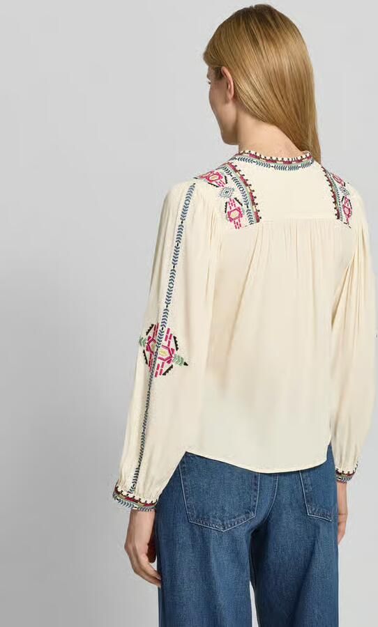 BA&SH Tuniekblouse met motiefstitching model 'TILT' - Foto 4