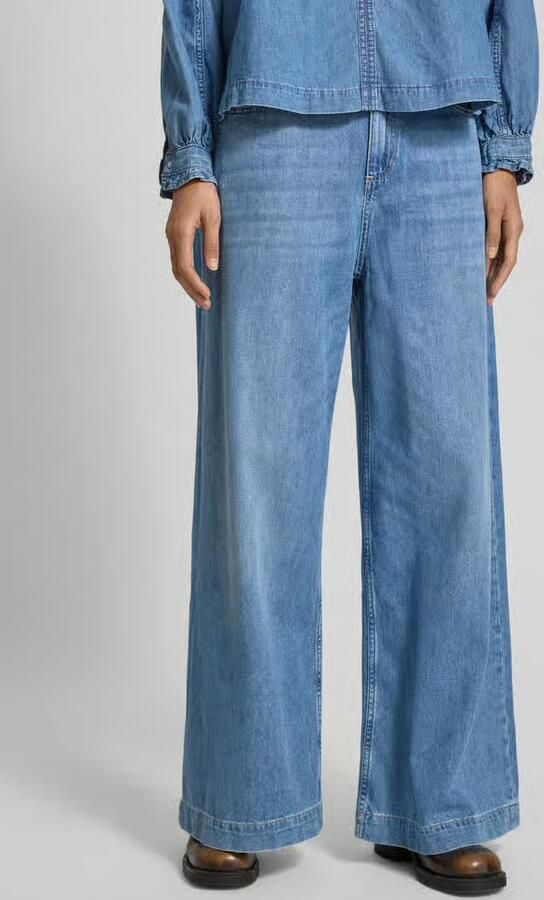 BA&SH Wide fit jeans met logopatch model 'Musc' - Foto 2