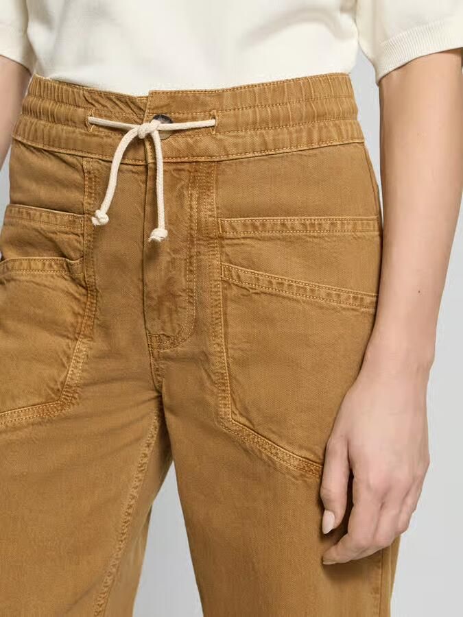 BA&SH Wide leg jeans met elastische band model 'FIMA'