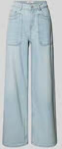 BA&SH Wide leg jeans met opgestikte steekzakken model 'ZOEL'