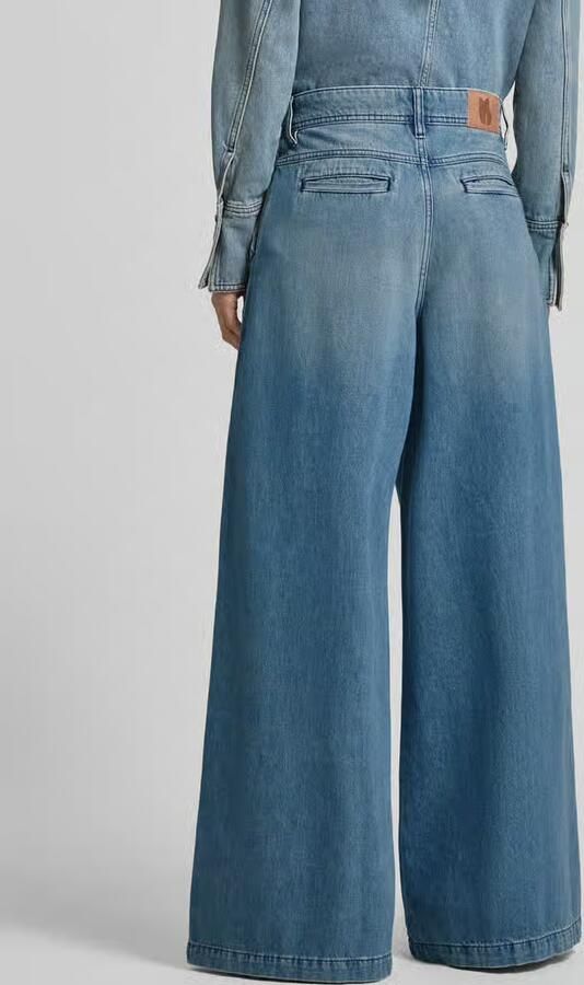 BA&SH Wide leg jeans met plooien model 'TOBY' - Foto 3