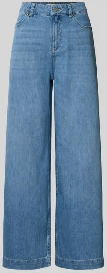 BA&SH Wide fit jeans met logopatch model 'Musc'