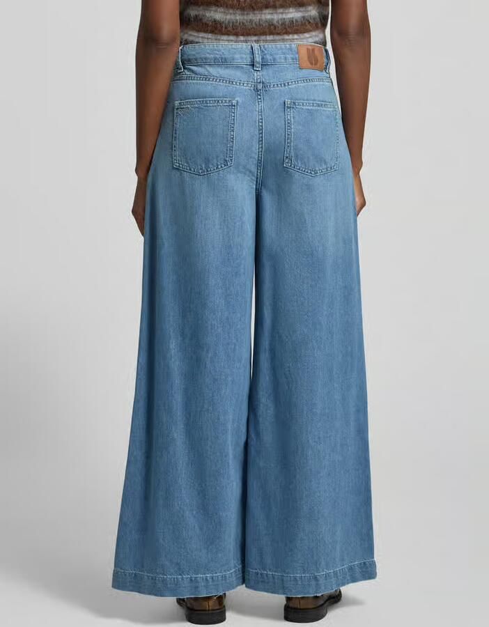BA&SH Wide fit jeans met logopatch model 'Musc' - Foto 2