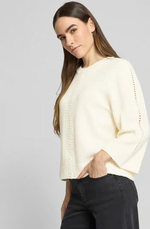 BA&SH Wollen pullover met kabelpatroon model 'JUMPER'