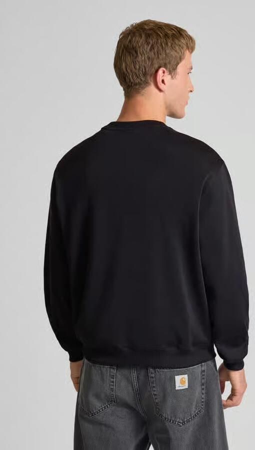 BALR. Sweatshirt met ronde hals en labeldetail