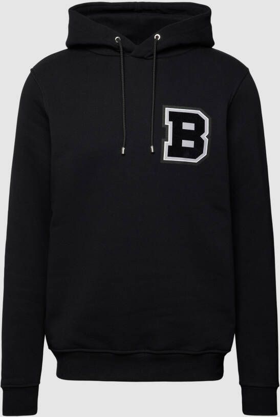 BALR. Hoodie met labelprint en logostitching model 'Olaf'