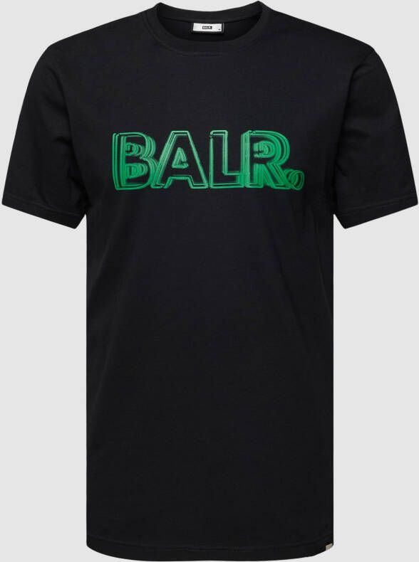 BALR. T-shirt met labelprint model 'Neon'
