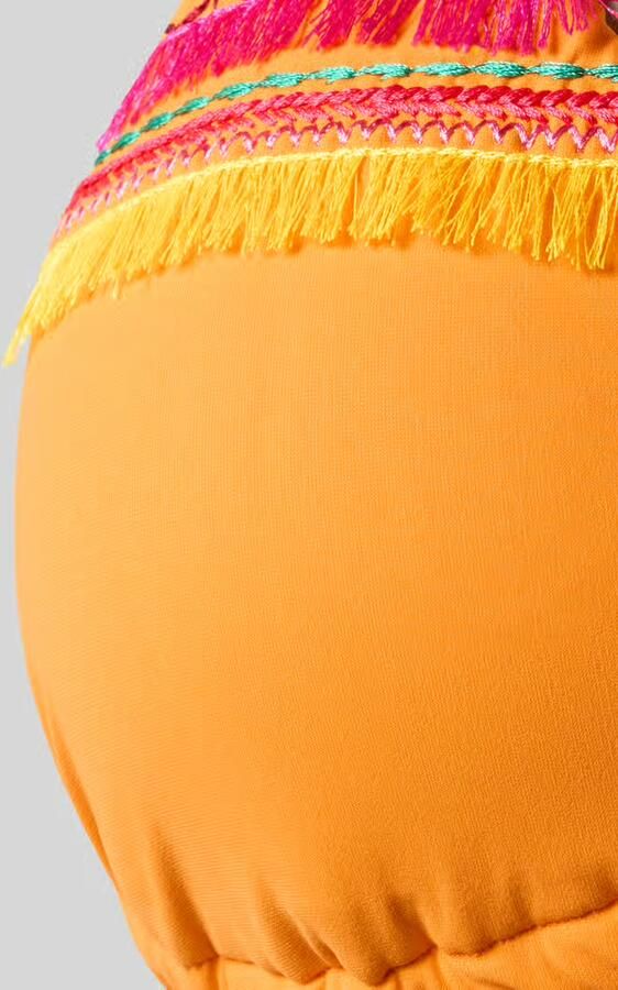 Banana moon Bikini met gewatteerde cups en zijvetering