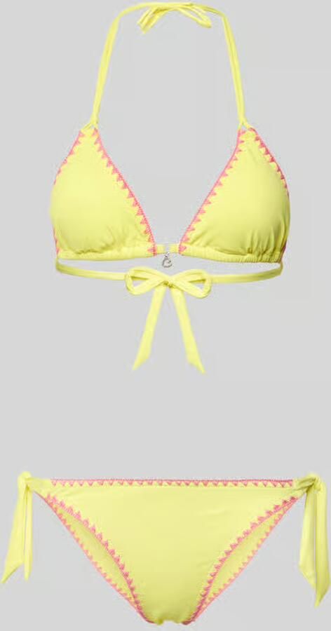 Banana moon Bikini met stitchings en vetersluiting