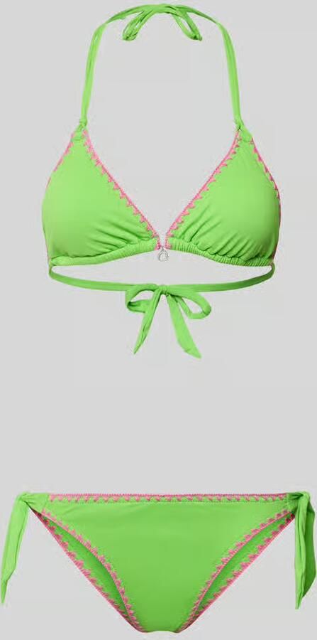 Banana moon Bikini met stitchings en vetersluiting