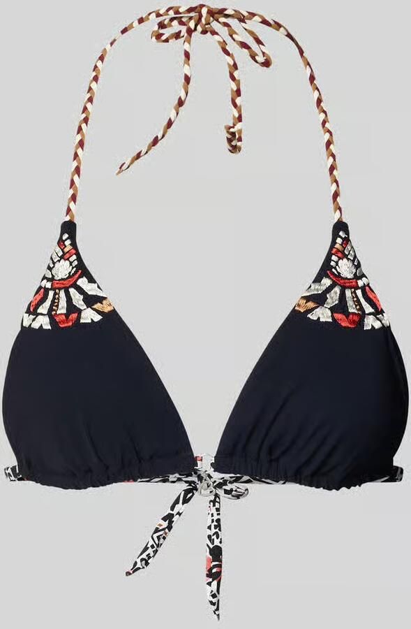 Banana moon Bikini-top met motief-stitching model 'Crico' - Foto 2