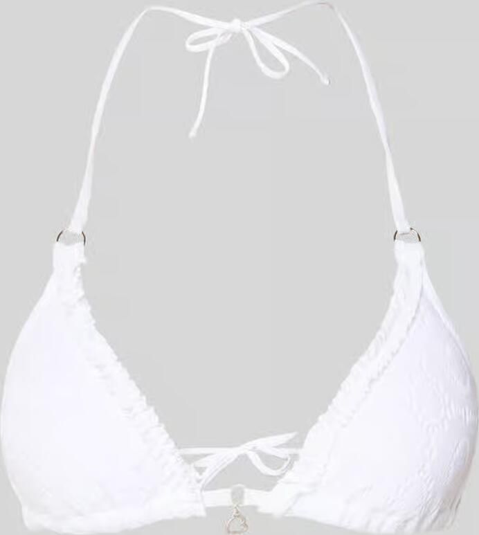 Banana moon Bikinitop met allover crochet-look model 'Crico'