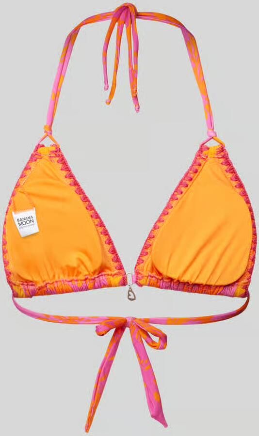 Banana moon Bikinitop met labeldetail model 'BLUCO'