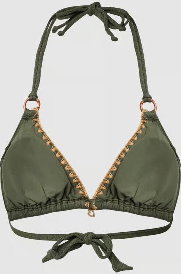 Banana moon Bikinitop met vetersluiting aan de achterkant model 'YERO SANTAFE'