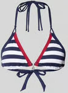 Banana moon Bikinitop met vetersluiting model 'BLUCO NAVY'