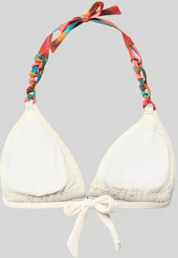 Banana moon Bikinitop met vetersluiting model 'YERO CHAINY'