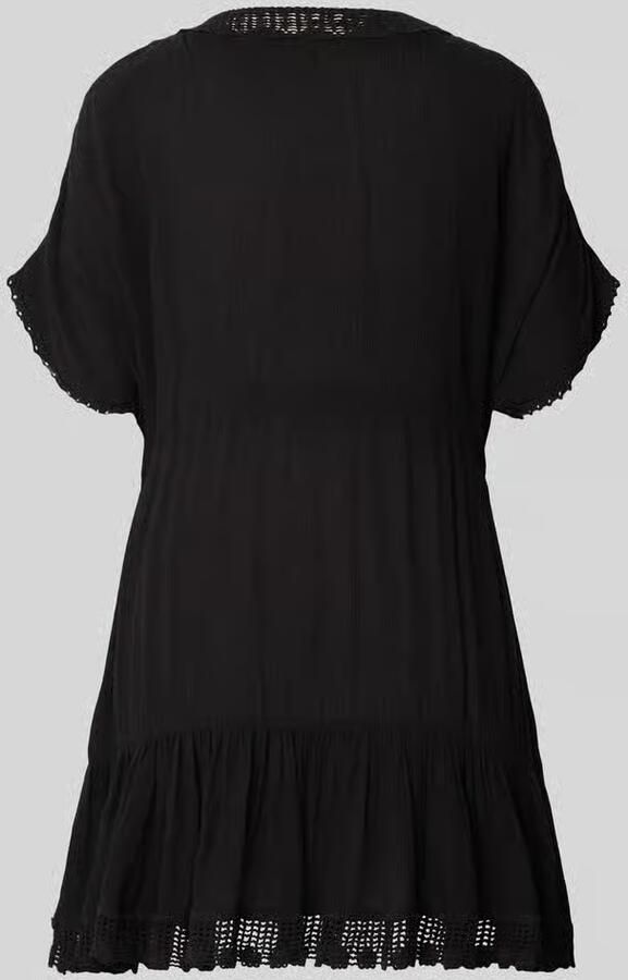 Banana moon mini-jurk van viscose met vetersluiting model 'AVELLE SEATIME'