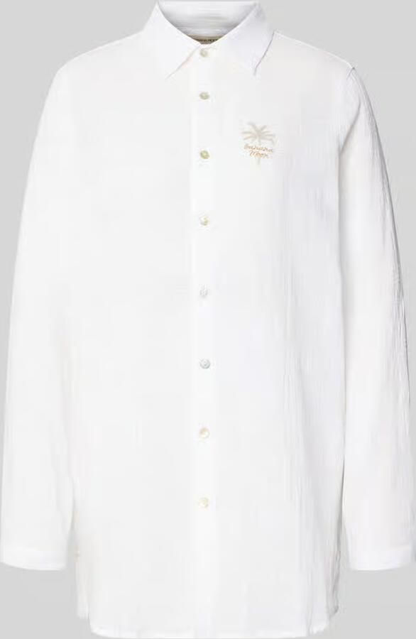 Banana moon relaxed fit overhemdblouse met bloemige print model 'Zelena'