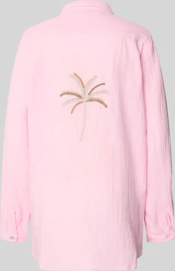 Banana moon relaxed fit overhemdblouse met bloemige print model 'Zelena' - Foto 2