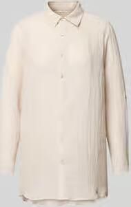 Banana moon relaxed fit overhemdblouse met verlengd rugpand model 'Gary'