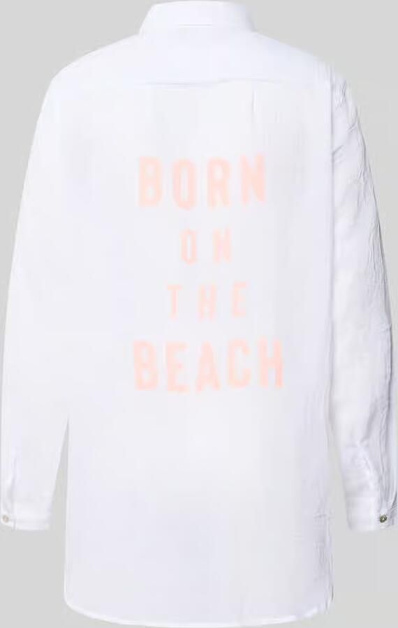 Banana moon relaxed fit overhemdblouse met verlengd rugpand model 'Gary' - Foto 2