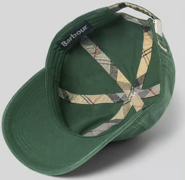 Barbour Racing Green Katoenen Zonneklep Hoed Green Heren