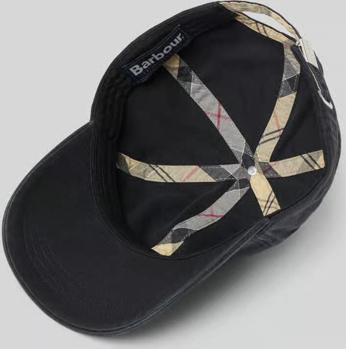 Barbour Stijlvolle Zwarte Pet met Logo Borduursel Zwart Unisex - Foto 3