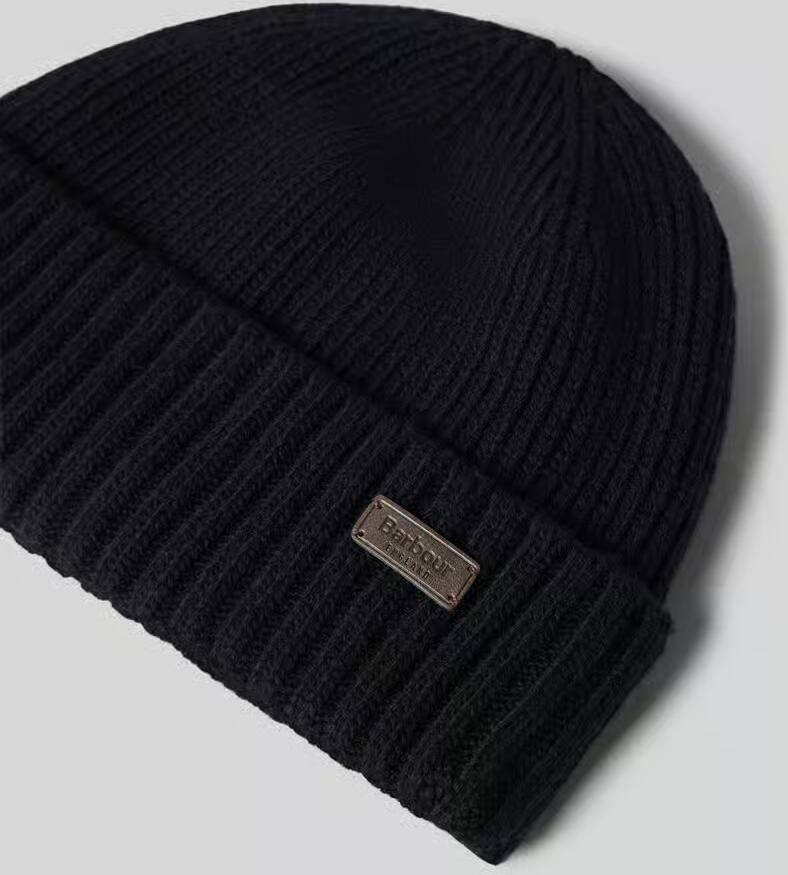 Barbour Wollen Carlton Beanie voor Heren Black Heren - Foto 2