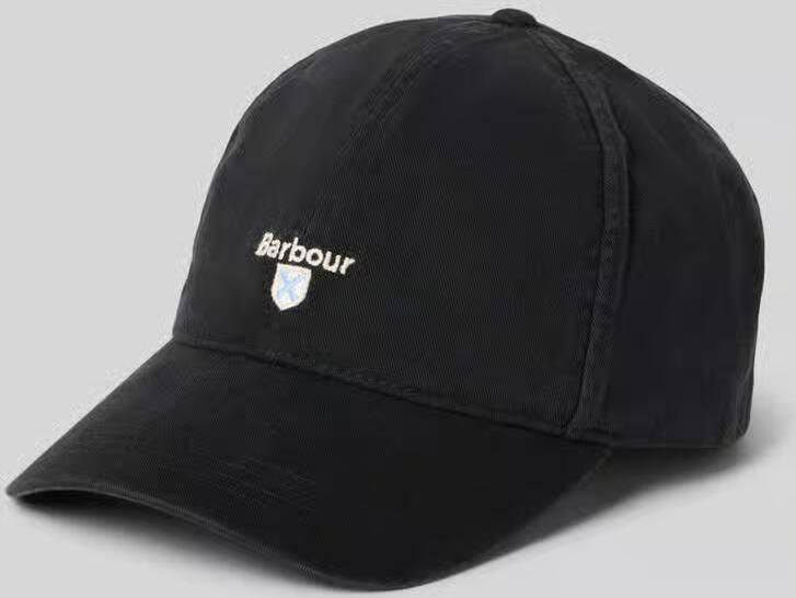 Barbour Stijlvolle Zwarte Pet met Logo Borduursel Zwart Unisex - Foto 3