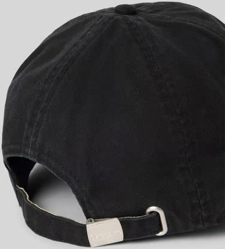 Barbour Stijlvolle Zwarte Pet met Logo Borduursel Zwart Unisex - Foto 4