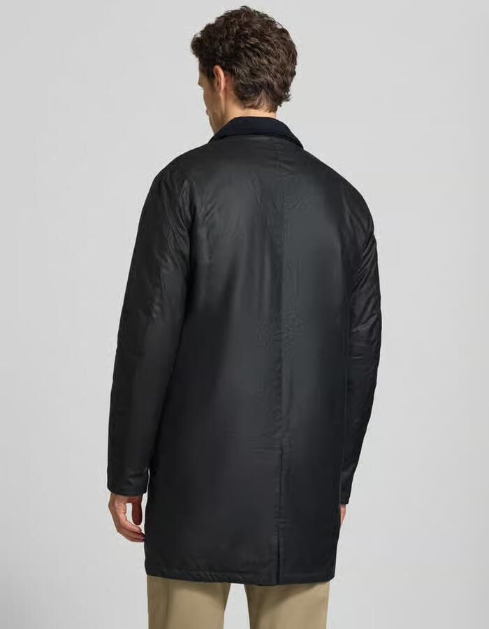 Barbour Functionele lange jas met gewaxte oppervlakte - Foto 2