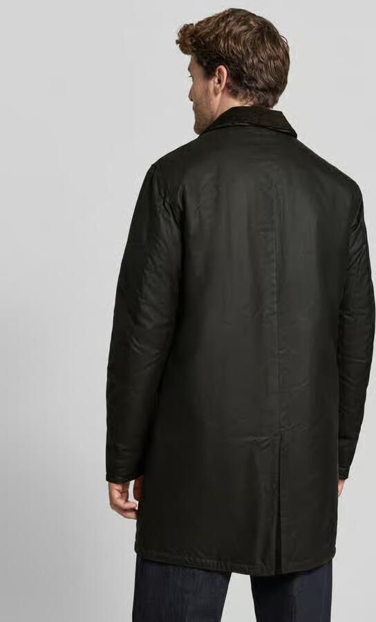 Barbour Functionele lange jas met gewaxte oppervlakte - Foto 3
