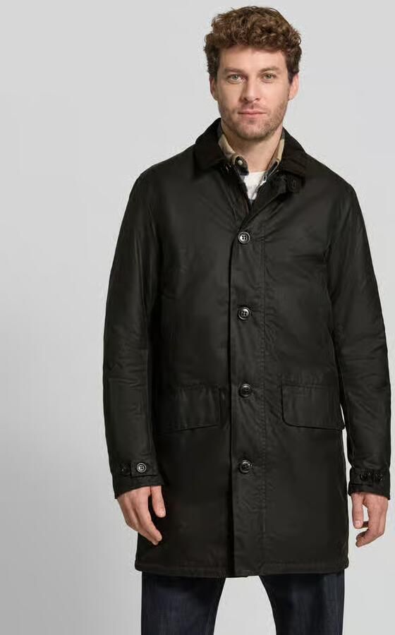 Barbour Functionele lange jas met gewaxte oppervlakte - Foto 2
