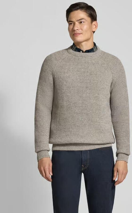 Barbour Gebreide pullover van pure wol model ' HORSEFORD' - Foto 8